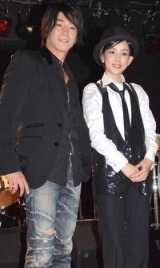 映画『宿命（仮）』の記者発表会見に出席した、（左から）津田英佑と鈴木早智子　（C）ORICON DD inc.　