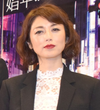 舞台『娼年』の囲み取材に出席した高岡早紀 (C)ORICON