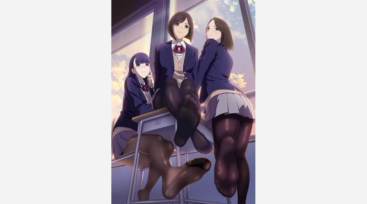 アニメ みるタイツ メインビジュアル公開 タイツ女子3人の足元が見どころ Oricon News アニメ みるタイツ メインビジュアル公開 タイツ女子3人の足元が見どころ Oricon News