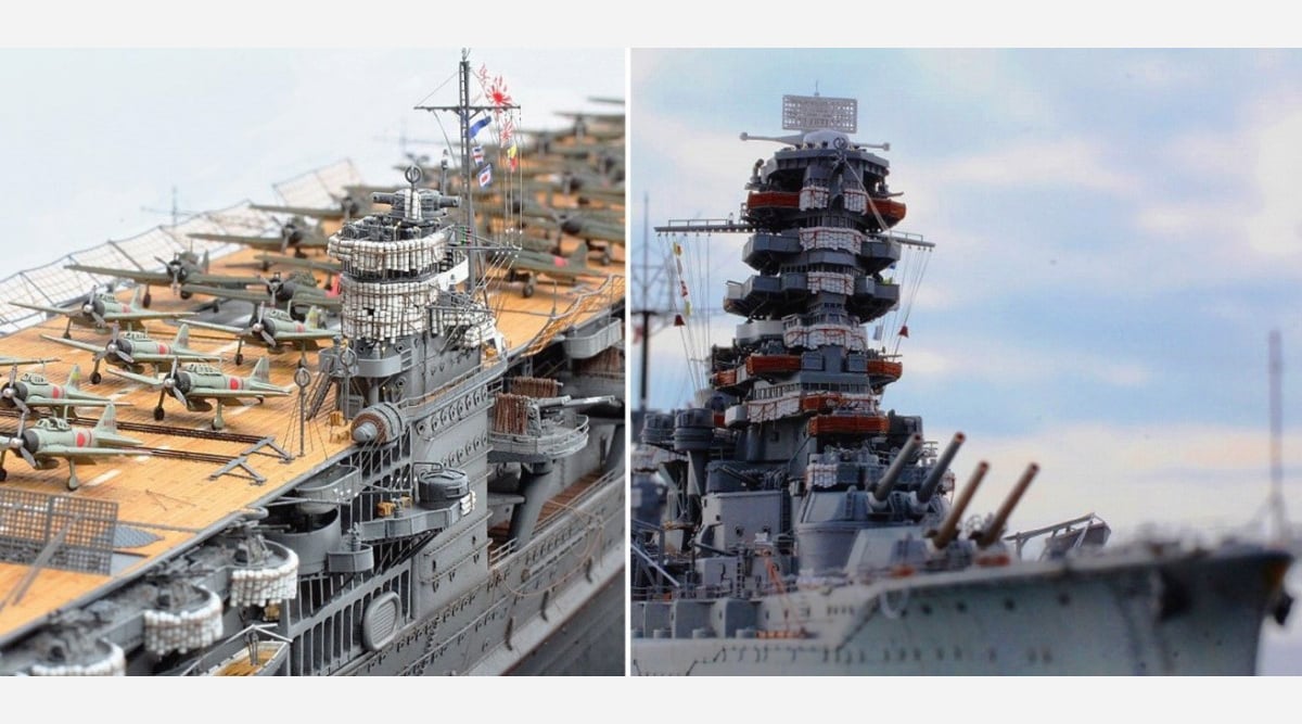 1 700スケールモデル プラモに見えない 戦艦 伊勢 空母 赤城 を完全再現する模型職人の 妄想力 Oricon News