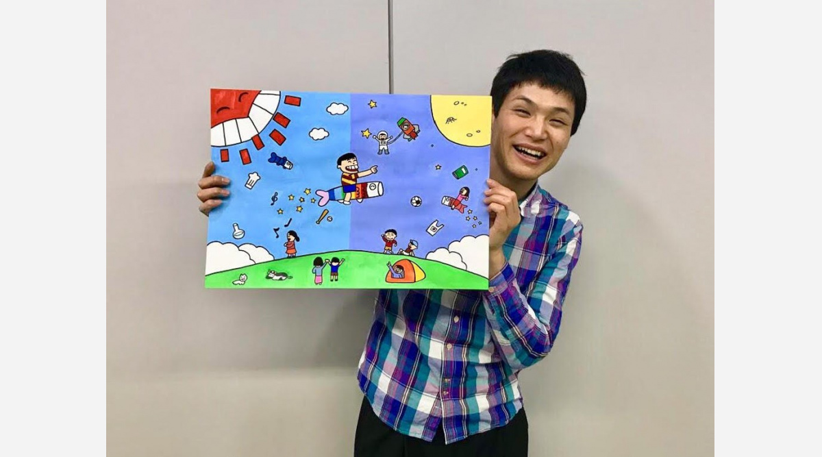 もう中学生 さんま特番のイラスト制作に大喜び 右巻きのつむじも左巻きに Oricon News