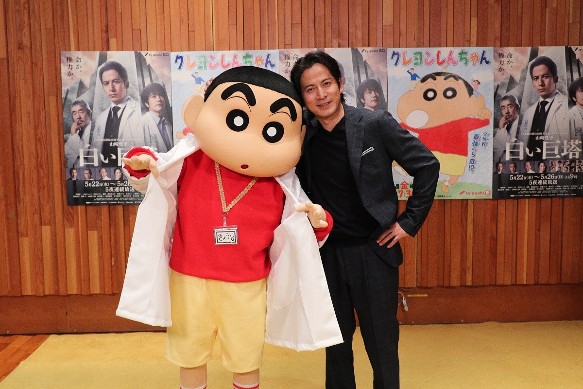 岡田准一 アニメ クレヨンしんちゃん 初登場 お尻ブリブリも披露だゾ Oricon News