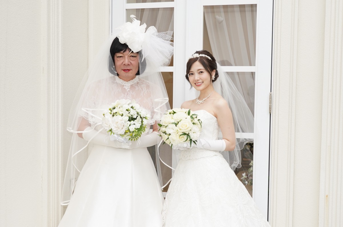白石麻衣 古田新太とwウエディングドレス披露 全部かわいい Oricon News