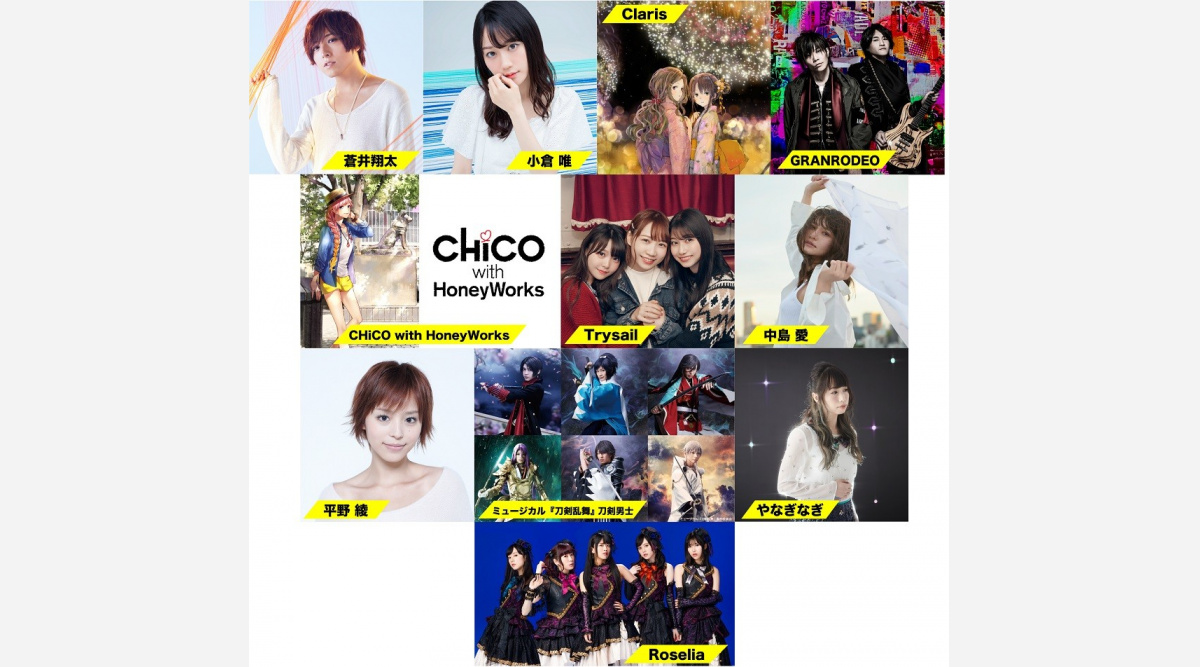 Claris チコハニ 超次元音楽祭 でtv初出演 蒼井翔太 刀剣男士ら11組追加 Oricon News Claris チコハニ 超次元音楽祭 でtv初出演 蒼井翔太 刀剣男士ら11組追加 Oricon News