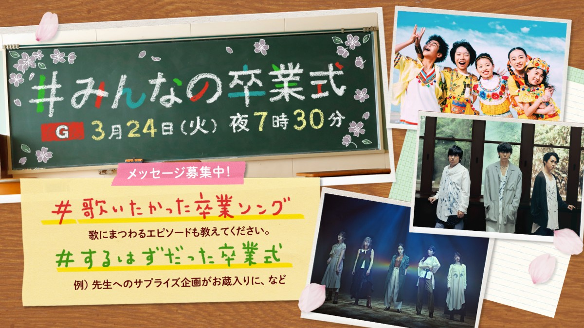 Radwimps Nhk みんなの卒業式 出演 正解 合唱動画を募集 Oricon News