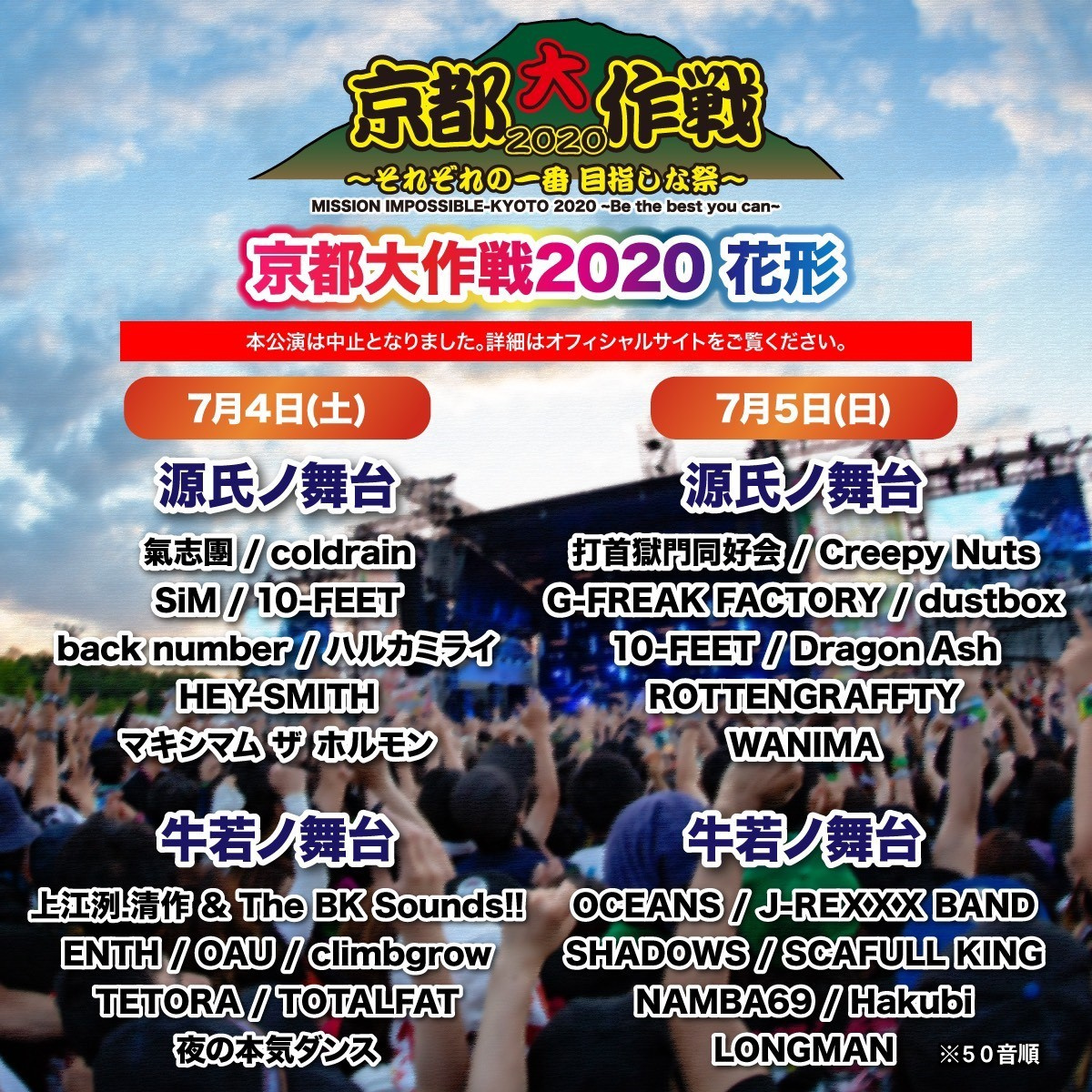 10 Feet主催 京都大作戦 開催断念 出演予定だったアーティスト発表 支援表明 Oricon News 10 Feet主催 京都大作戦 開催断念 出演予定だったアーティスト発表 支援表明 Oricon News