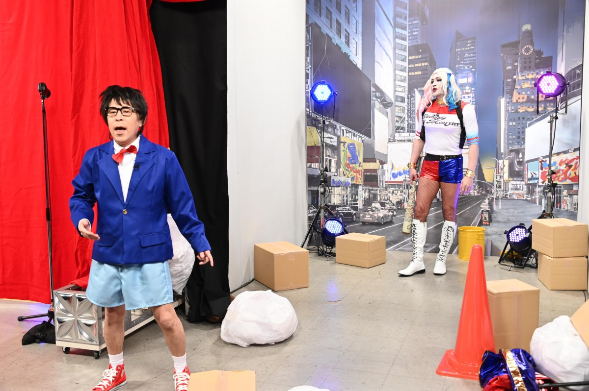 ぐるナイ コスプレ企画始動 超大物の元アスリートがハーレイ クインで暴走 Oricon News