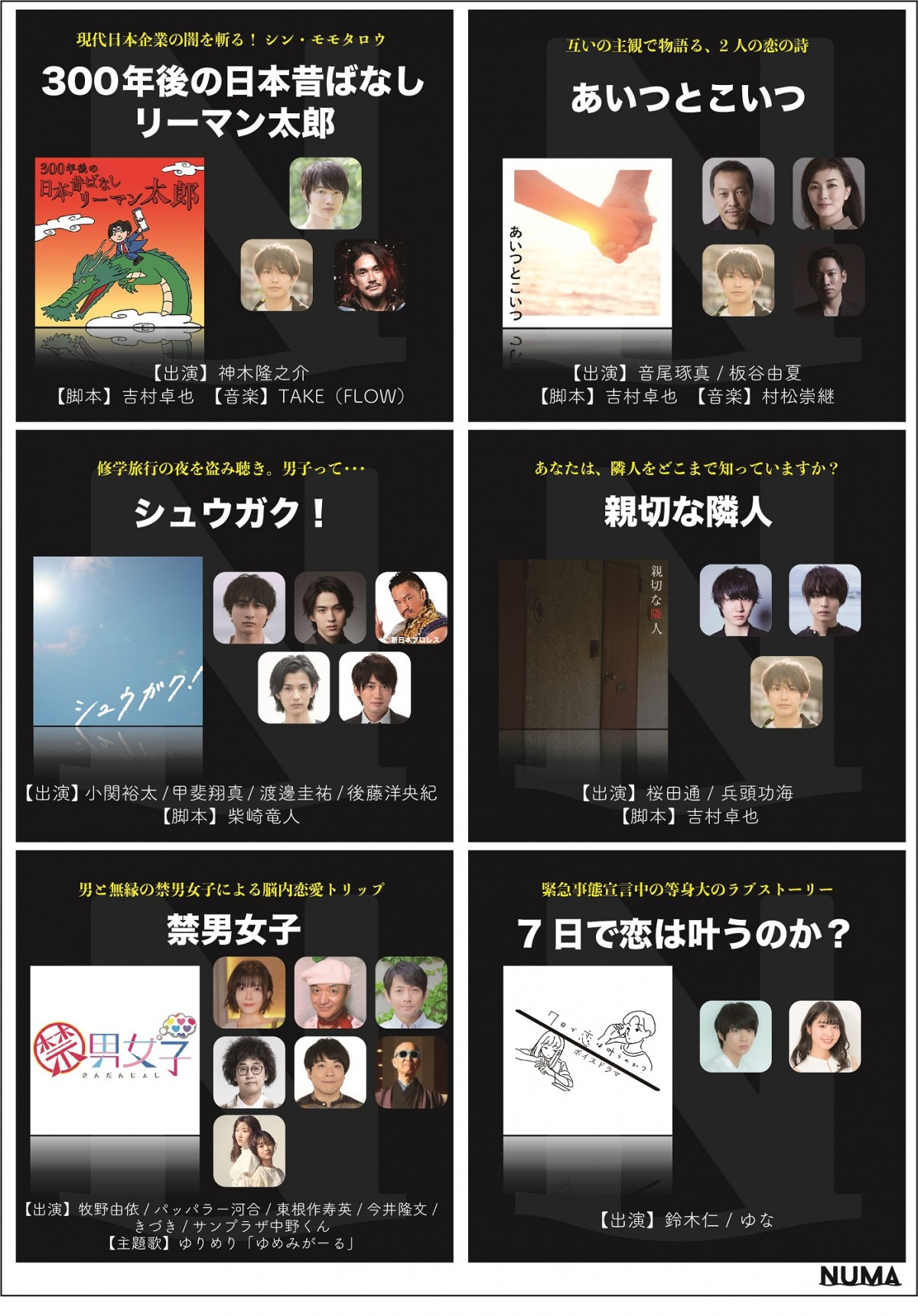 音声版サブスク Numa 月額580円で聴き放題 神木隆之介が7役のイヤードラマも Oricon News 音声版サブスク Numa 月額580円で聴き放題 神木隆之介が7役のイヤードラマも Oricon News