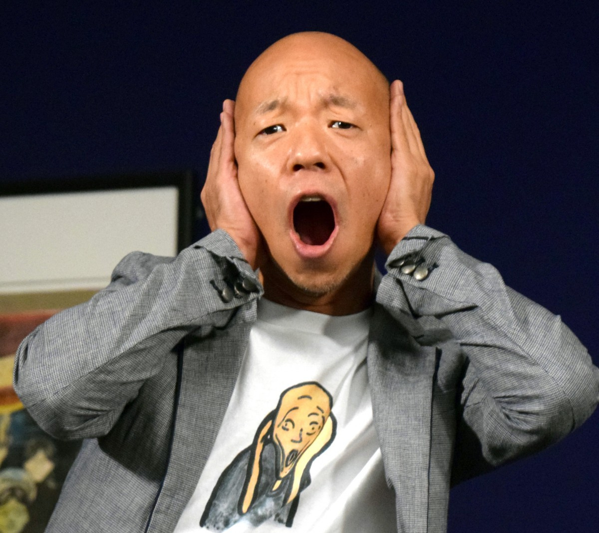 小峠英二 顔塗り仕事は ありがたい ムンクの叫びを完璧再現 Oricon News 小峠英二 顔塗り仕事は ありがたい ムンクの叫びを完璧再現 Oricon News