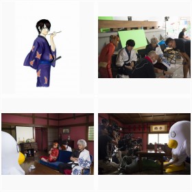 小栗旬×福田雄一監督 『銀魂』撮影現場メイキングカット