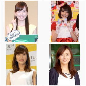 セント・フォースに所属する美人キャスターたち