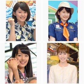 2015年度、2016年度入社の新人女性アナウンサーたち