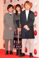 『第67回NHK紅白歌合戦』リハーサル1日目　いきものがかり（左から）水野良樹、吉岡聖恵、山下穂尊