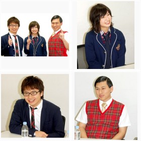 2010年1月に行われたオードリー×南沢奈央の対談のようす