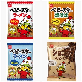 ベビースター”レア味”も含めた商品ラインナップ