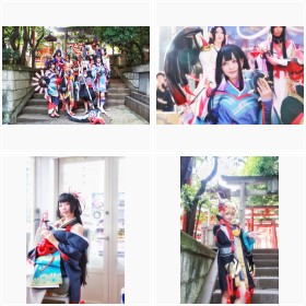 渋谷ハロウィン、コスプレ美女たちが“陰陽師”コスプレでパレード!