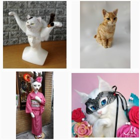 まるで本物? 話題の「猫かぶり帽」ほか、羊毛フェルトの猫作品フォトギャラリー