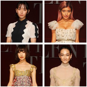 ヴァレンティノコレクションを彩った豪華モデルたち