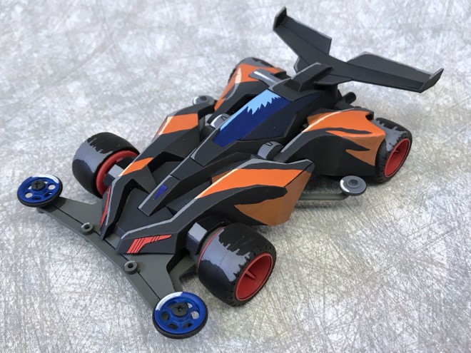 ミニ四駆 ソニックセイバー シャドウブレイカー風塗装（脱線ミニ