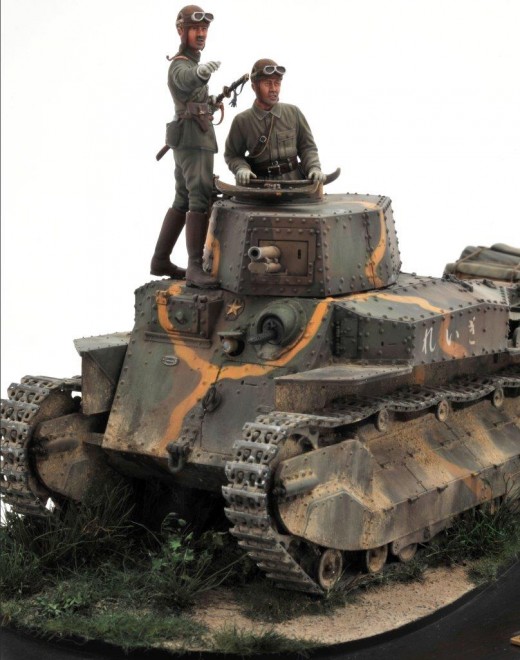 ��i���F�y1/48�z���㎮����ԁi�C�j�j���^     I.J.A. TYPE89 MEDIUM TANK �gI-GO�h �^����F�g���a��