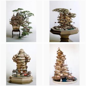 ����Ȑ��E�ɏZ��ł݂����c�@�~�͖͌^�������鏠�̋Z�@���H������uBONSAI ART�v