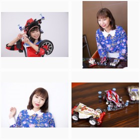 好きすぎて自身がミニ四駆に? かえひろみが語る熱烈なミニ四駆“愛”