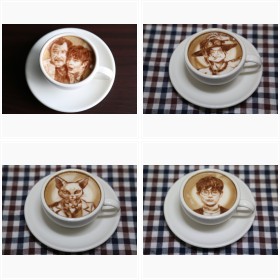 菅田将暉に椎名林檎、おっさんずラブにピカチュウまで…サラリーマンが作る激似ラテアート集