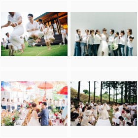 �f�j���ɑ�꒵�сA�������I���R������N���C�W�[�E�F�f�B���O�ʐ^�W