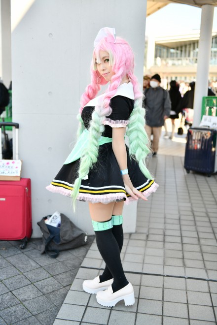 甘露寺蜜璃 コスプレ衣装 おっぱいNEO sister付 - コスプレ