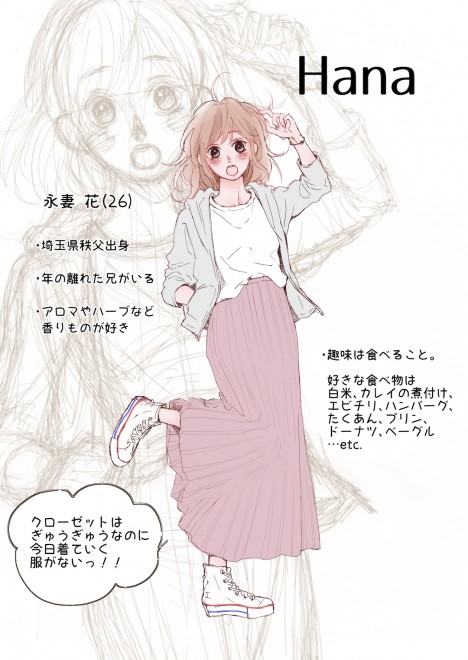 �i�ȉԂ̓}�b�`���O�������@�u�L�����N�^�[�Љ�v�@1/4