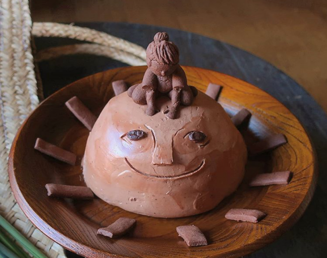 ����݂����Ղ�̃`���R���[�g�P�[�L�ɃR�R�A�N�b�L�[������Ă���