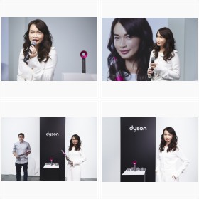 「ダイソン」ヘアビューティーアイコン長谷川京子フォトギャラリー