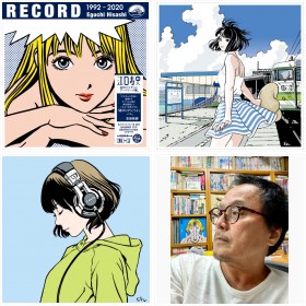 江口寿史初のジャケットアートワーク集『RECORD』書影ほか