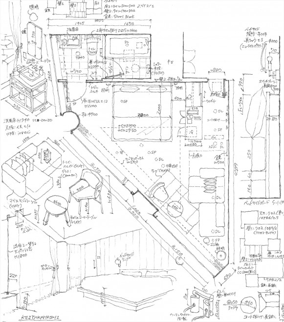 職業病 ホテルや家電 ケーキまで設計図に起こしてしまう一級建築士の 間取り愛 寸法で物の差異がよくわかる Oricon News