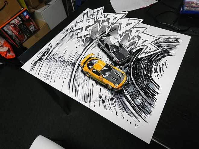 イラスト風塗装 プラモで車やガンダムを表現 平面 立体 脳をバグらせる モデラーたちのこだわり Oricon News