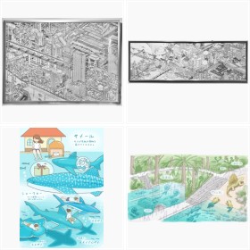 13�΂̎��ɕ`������z�s�s���������c��������t�H�g�M�������[