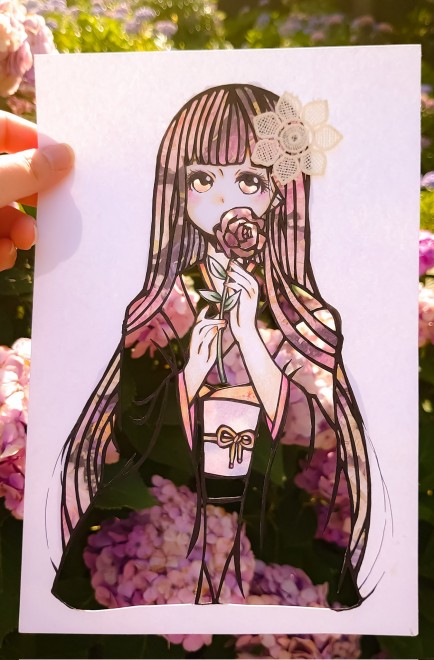 外出できなくても、日本の景色を伝えたい」自然の彩りを“切り絵”に込め