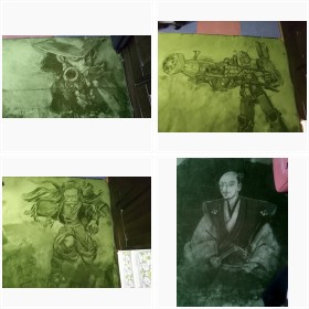 「鬼滅の刃」、緻密すぎるガンダムにあの偉人まで…あぎとぅさんの絨毯アート
