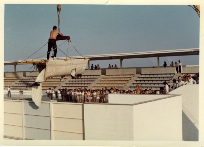 1970年開業に合わせてアメリカより搬入されたシャチ