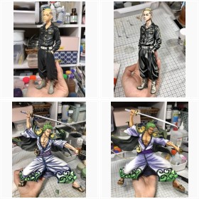 『鬼滅の刃』や『東京リベンジャーズ』の3D2次元彩色フィギュア(MAマンさん制作)