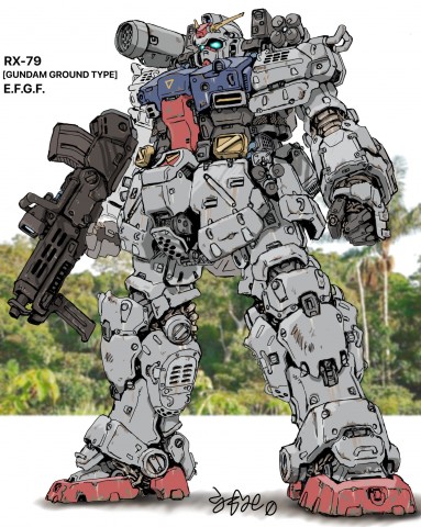 陸戦型ガンダム(RX-79)  1/3枚→ 制作・画像提供／とさしん。氏　（C）創通・サンライズ