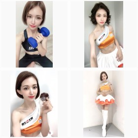 「腹筋がすごい」と話題のRIZINガール・あきぴさんのフォトギャラリー