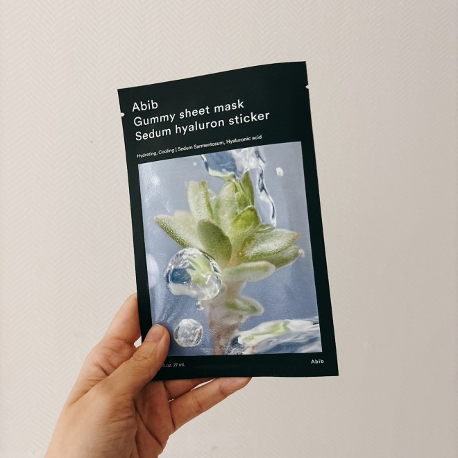Abib�wGummy sheet mask Sedum hyaluron sticker�x �i�B�e�F�񖓈��q�j