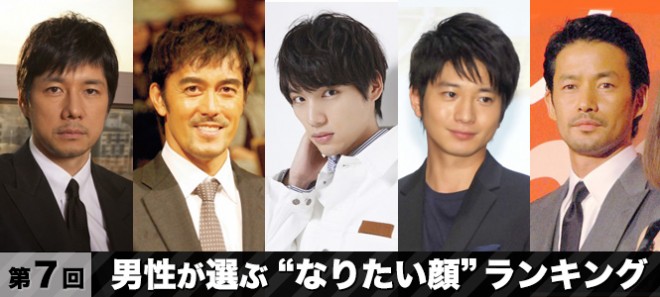 第7回男性が選ぶ なりたい顔 ランキング Oricon News
