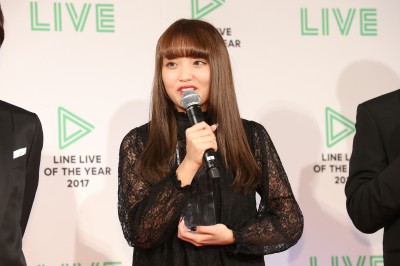 LINE LIVER部門は「おしゃれでPOPなJKライブ」のねおが