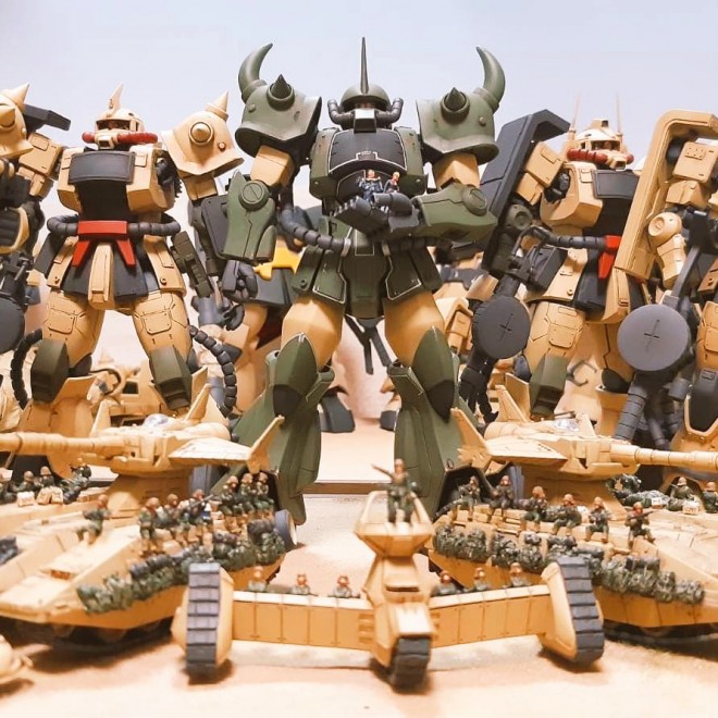 模型とラジオ 1982年10月号　ガンダム　ブラウ・プロ　戦車ジオラマ 初】戦車ジオラマを制作しました。｜やくしぃ博物館