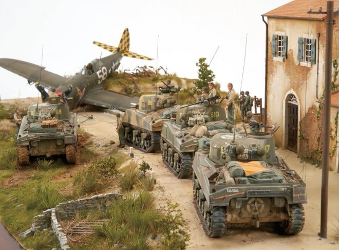 1/35 スケールモデル】M4シャーマンに魅せられた男、「ジオラマ