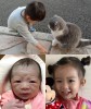 飼い猫に道を教える息子、“沼の主”顔の赤ちゃん…『#育児衝撃画像』に「癒される」「かわいすぎる」