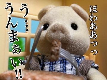 食べているのがブタのお父さんでよかった…」ステーキの焼き方を説く“大人のシルバニア垢”に反響 | ORICON NEWS