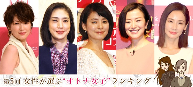 第5回女性が選ぶ理想の オトナ女子 ランキング Oricon News